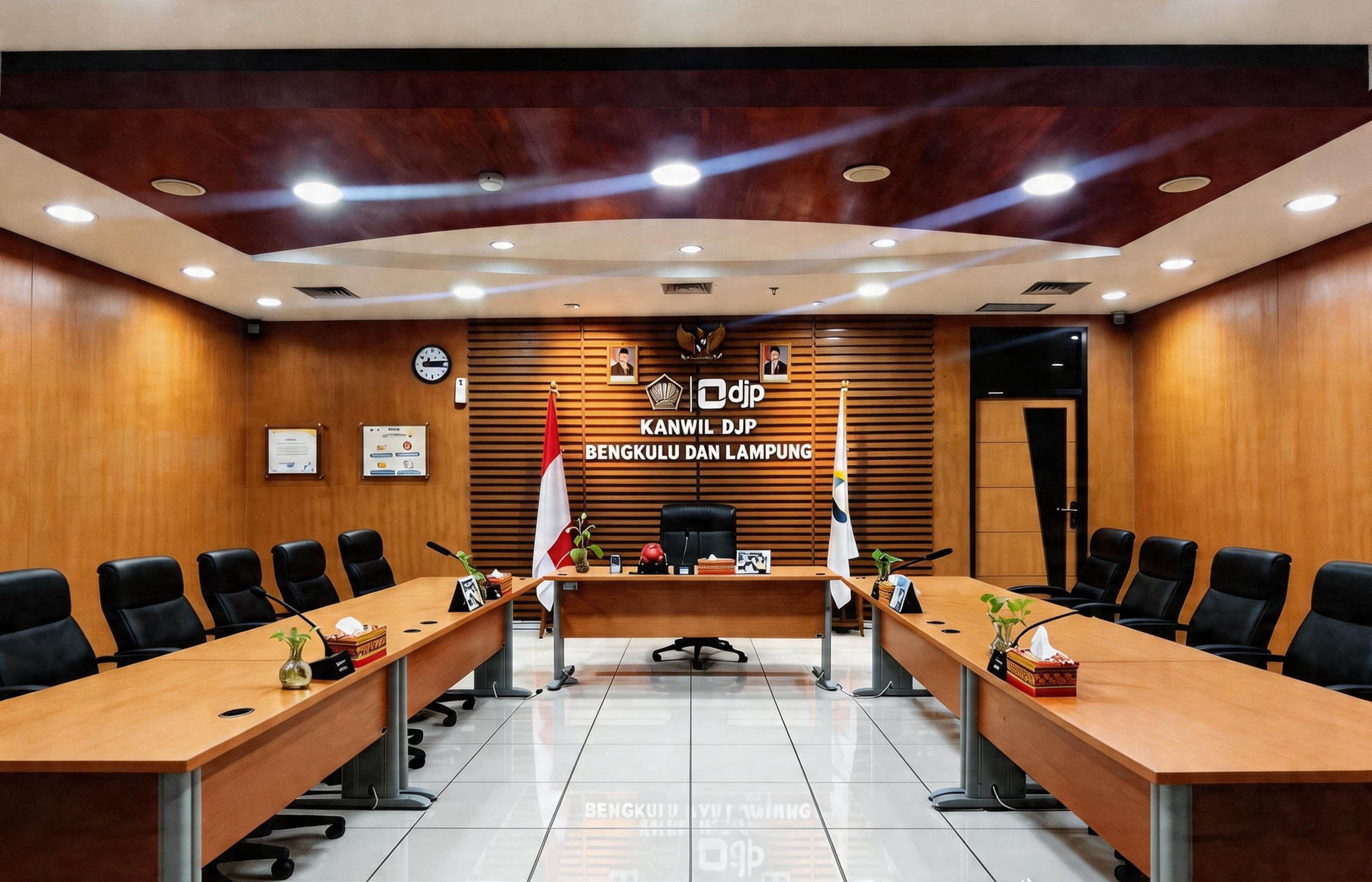 Sebelum — Kanwil DJP Bengkulu & Lampung, lantai polos